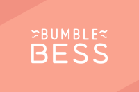Melon orange header featuring the BumbleBess logo